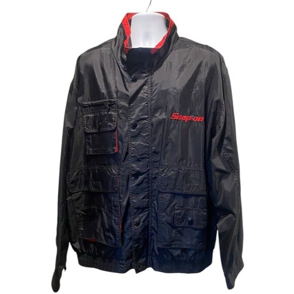 Snap-on Other - SnapOn Jacket Men’s Size XL Black Zip Snap Multiple Pockets Logo Embroidery